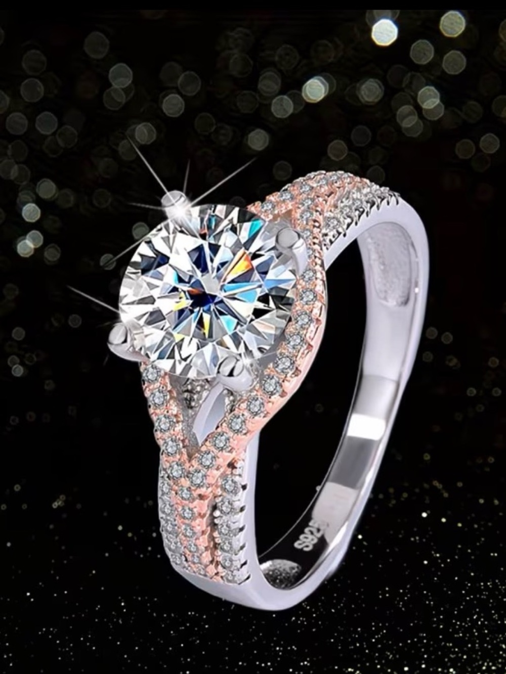 NIB 2 CARAT MOISSANITE RING